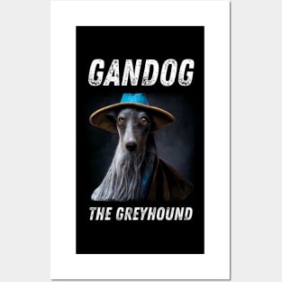 Gandog the Greyhound - Wizard Dog - Fantasy Funny Posters and Art